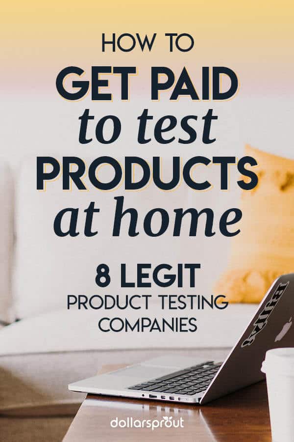 how to make money testing products