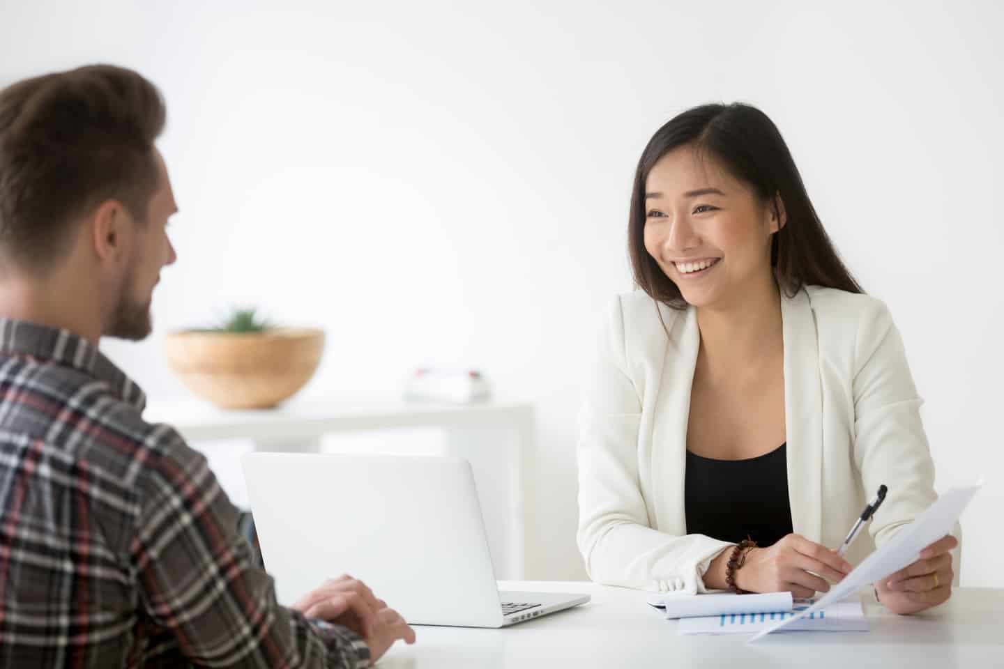 Insurance Agent Explaining the Types of Insurance