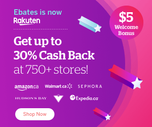 get up to 30% cash-back at hundreds of stores with rakuten