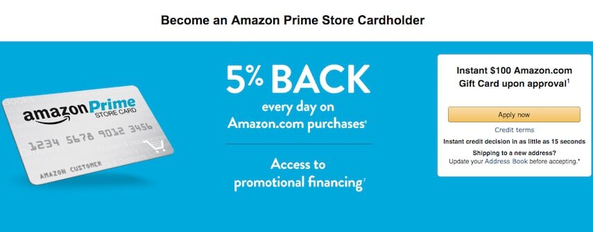 Amazon Prime Store Card