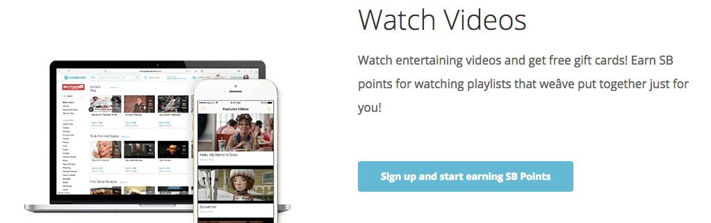 get paid to watch videos with Swagbucks
