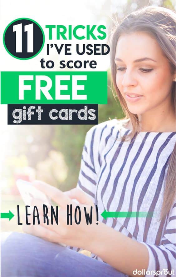 Need free money? Will free gift cards do instead? If so, you're in luck. We'll show you 11 ways you can earn free gift cards without almost no effort at all. free gift cards codes | free gift cards how to get free gift cards | earn free gift cards | win free gift cards | free gift cards apps #freebie #freestuff #makemoney