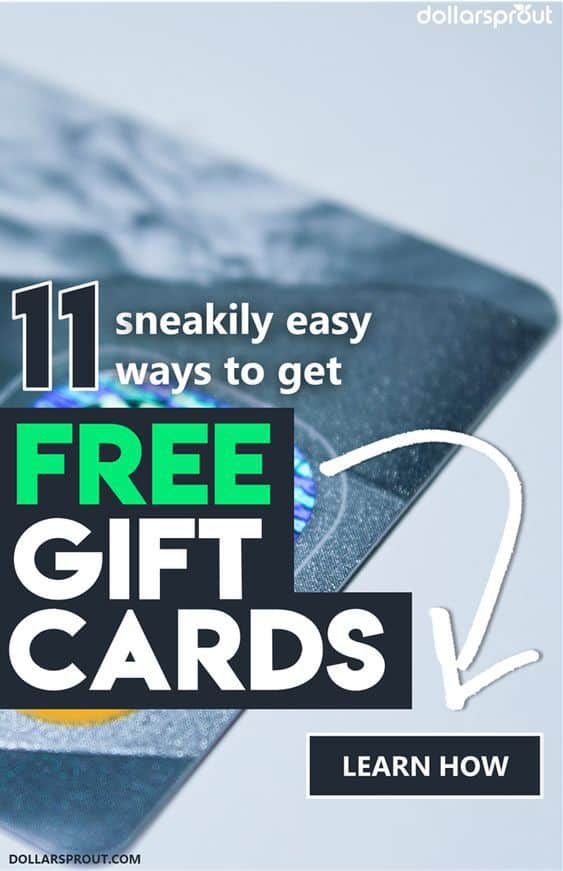 Want to learn how to get FREE gift cards? Well here are 11 super sneaky ways you can get free gift cards for doing almost nothing at all! They're all legit ways to make a little extra money on the side without having to get a second job. Better yet, some of them are actually pretty fun.
