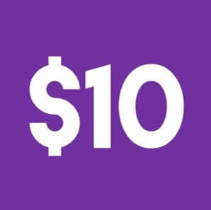 ten dollar signup bonus